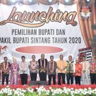 Bupati Sintang Hadiri Launching Pemilihan Bupati Dan Wakil Bupati Sintang 2020