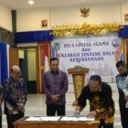 Wabup Melki Teken NPHD Hibah Pengamanan Pilkada